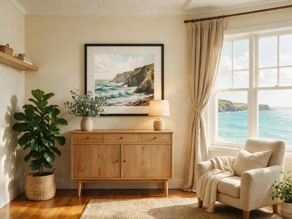 Custom photo printed as framed wall art