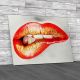 Biting Lips Erotic Canvas Print Large Picture Wall Art