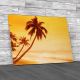 Tropical Beach Palm Tree Canvas Print Large Picture Wall Art