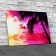 Palm Tree Beach 2 Sunset Canvas Print Large Picture Wall Art