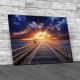 Long Jetty Sunset Canvas Print Large Picture Wall Art