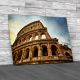 Colosseum Rome At Night Canvas Print Large Picture Wall Art