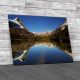 Snowy Hills with Lake Canvas Print Large Picture Wall Art