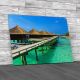 Water Bungalows Tropical Canvas Print Large Picture Wall Art