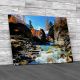 Rapid Stream Flowing Canvas Print Large Picture Wall Art