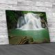 Fast Waterfall in Stream Canvas Print Large Picture Wall Art