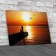 Gorgeous Jetty Sunset Canvas Print Large Picture Wall Art