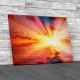 Dazzling Sunset on Beach Canvas Print Large Picture Wall Art