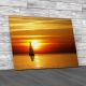 Yatch On The Sunset Canvas Print Large Picture Wall Art