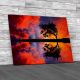 Vibrant African Sunset Canvas Print Large Picture Wall Art