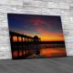 British Jetty Pier Canvas Print Large Picture Wall Art