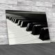Piano Keys Up Close Canvas Print Large Picture Wall Art