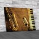 Saxophone Music Piano Canvas Print Large Picture Wall Art