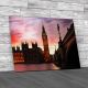 Big Ben London on Thames Canvas Print Large Picture Wall Art