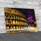 Fireworks at Colosseum Canvas Print Large Picture Wall Art