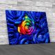 Multi Coloured Roses Canvas Print Large Picture Wall Art
