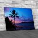 Palm Tree Seascape Canvas Print Large Picture Wall Art