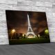 Eiffel Tower NightLights Canvas Print Large Picture Wall Art