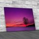 Lone Tree at Dusk Canvas Print Large Picture Wall Art