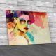 Abstract Woman Glasses Canvas Print Large Picture Wall Art