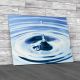 Water Drop and Ripples Canvas Print Large Picture Wall Art