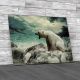 White Polar Bear Hunter Canvas Print Large Picture Wall Art