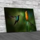 Green And Blue Hummingbird Canvas Print Large Picture Wall Art