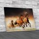Horses In Sunset Canvas Print Large Picture Wall Art