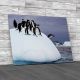 Jumping Penguins On Iceberg Canvas Print Large Picture Wall Art