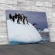 Jumping Penguins On Iceberg Canvas Print Large Picture Wall Art