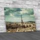 View On Eiffel Tower Paris France Canvas Print Large Picture Wall Art