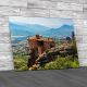 Meteora Monasteries In Greece 3 Canvas Print Large Picture Wall Art