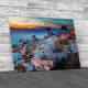 Lights Of Santorini Greece Canvas Print Large Picture Wall Art
