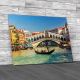 Rialto Bridge In Venice Canvas Print Large Picture Wall Art