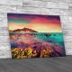 Sunset From The Giallonardo Beach Sicily Canvas Print Large Picture Wall Art