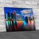 Dubai Skyline At Dusk Canvas Print Large Picture Wall Art