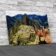 Llama At Lost City Of Machu Picchu Canvas Print Large Picture Wall Art