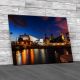 Liverpool Waterfront By Night Canvas Print Large Picture Wall Art