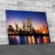 Londons Financial District At Twilight Canvas Print Large Picture Wall Art