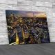 London At Twilight Panoramic Canvas Print Large Picture Wall Art