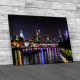 London Skyline By Night Canvas Print Large Picture Wall Art