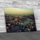 London Skyline From Above Canvas Print Large Picture Wall Art