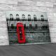 Red Telephone Box In Street Canvas Print Large Picture Wall Art