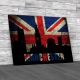 Manchester On The Union Flag Canvas Print Large Picture Wall Art