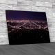Los Angeles Panorama At Night Canvas Print Large Picture Wall Art