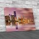 Miami Skyline Reflected Canvas Print Large Picture Wall Art