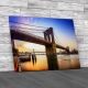 Brooklyn Bridge At Dawn Canvas Print Large Picture Wall Art