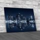 Manhattan At Night Canvas Print Large Picture Wall Art