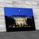 The White House At Night Canvas Print Large Picture Wall Art