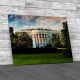 The White House On A Summers Day Canvas Print Large Picture Wall Art